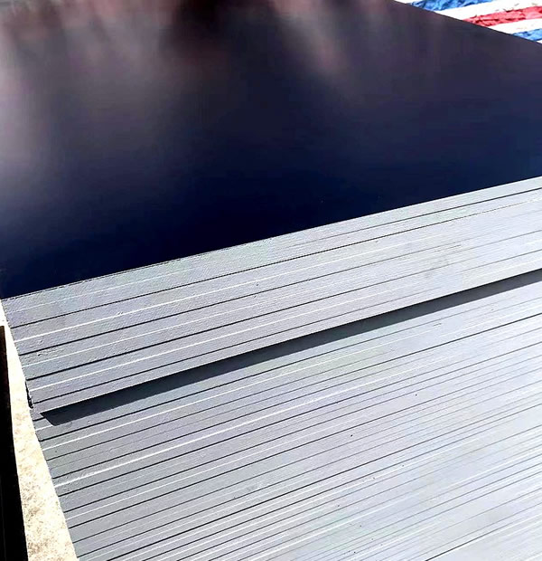 Film-coated building formwork