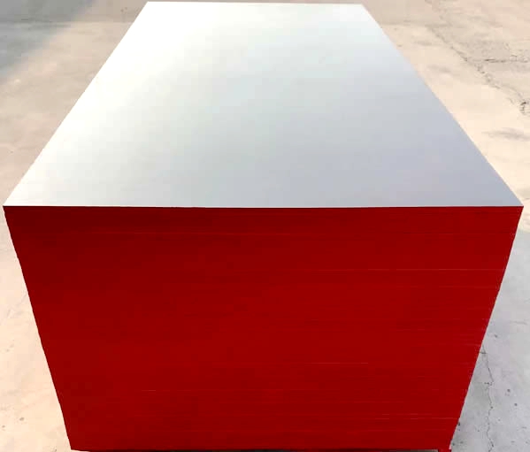 Film-coated building formwork
